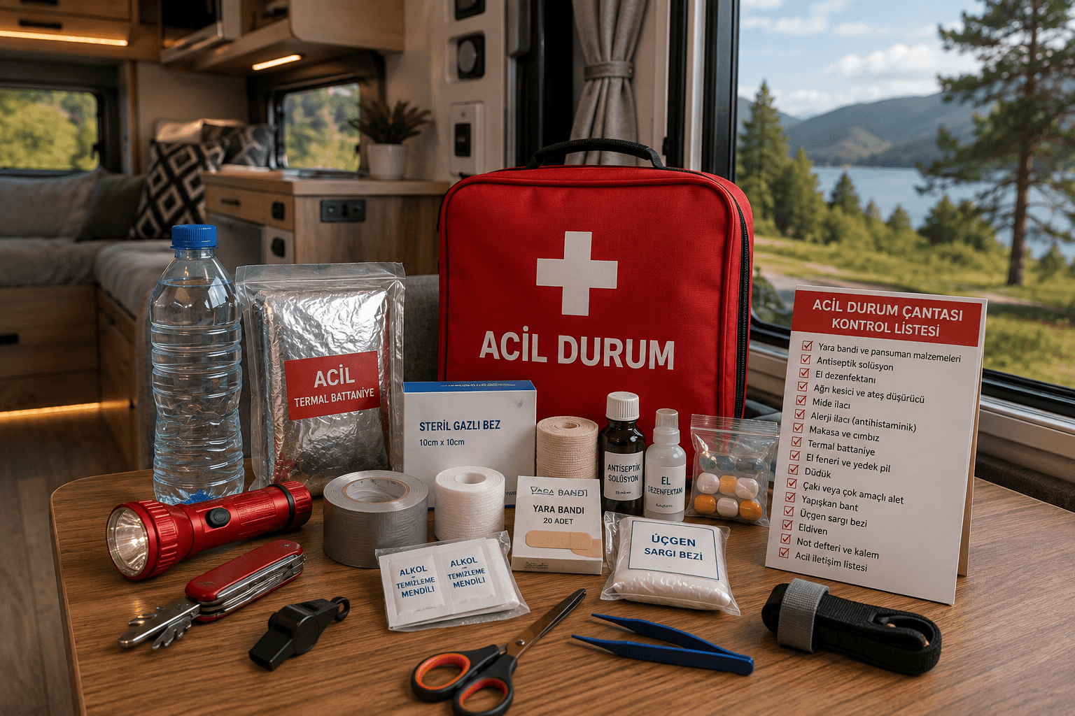 Karavan Tatilinde Acil Durum Çantası Nasıl Hazırlanır?